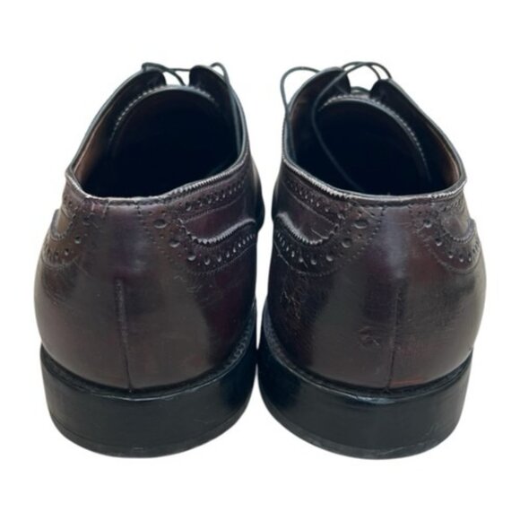 Allen Edmonds Sanford US 12 Burgundy Mens Cap Toe Derby Lace-Up main image 6